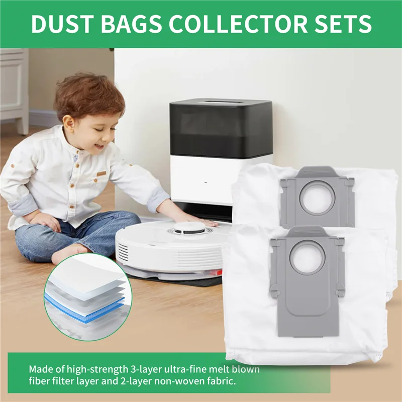 Staubbeutel für Roborock Q7 Max /Q7 Max+ / Q7 Max Plus, für Roborock S7 Maxv Ultra/S7 Pro Ultra Staubsauger