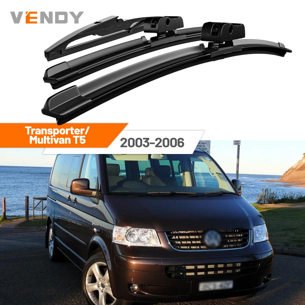

Для VW Transporter Multivan T5 2003-2006 2004 2005: Комплект передних и задних щеток стеклоочистителя, аксессуары