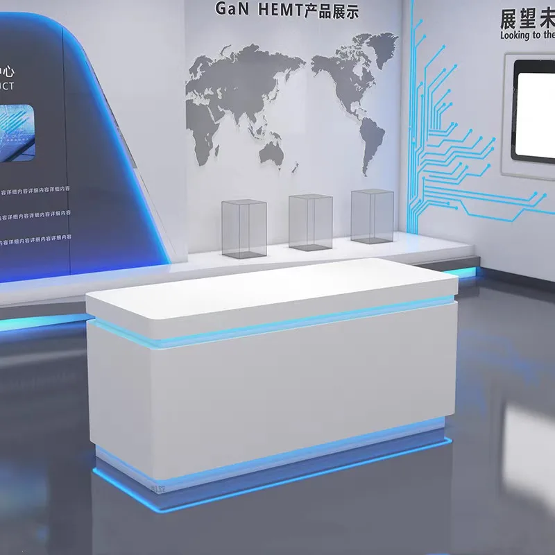 Paint Display Cabinet Company Products Nakajima Booth Science and Technology Museum Digital Display Table Showcase Sample Experi