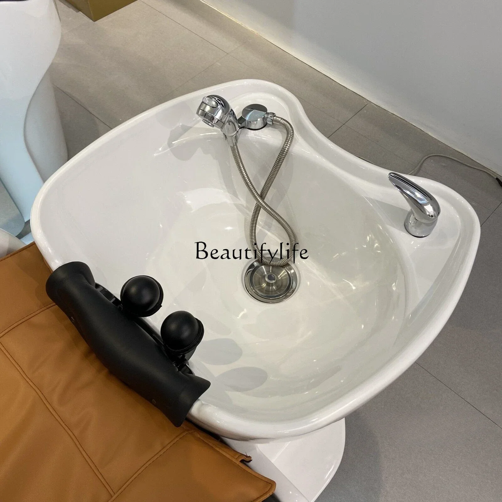 Barber Shop with Light Intelligent Electric Massage Shampoo Bed Automatic Flushing Bed Multi-Function