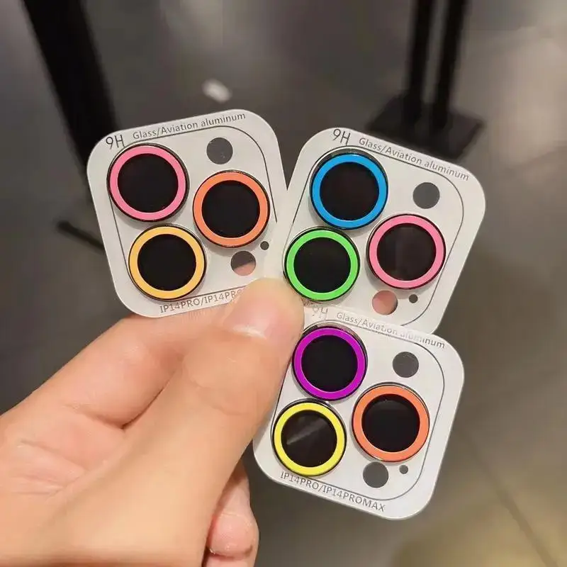 

Luminous Ceramic Camera Lens Protector For iPhone 17 Pro Max 16 14 15 13 11 12 Pro Max Air Mini Lens Ring Glass Film Glowing Cap