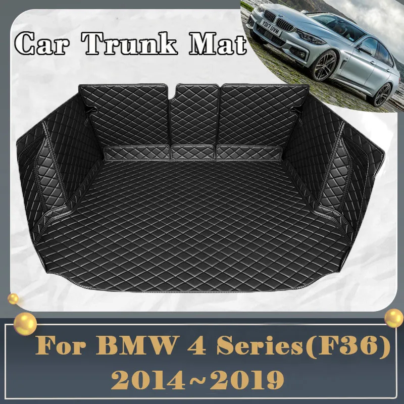 

Car Trunk Mat For BMW 4 Series F36 2014~2019 Dirt-resistant Fully Surrounded Trunk Mat Rear Cargo Tray Car Accessories 2017 2018