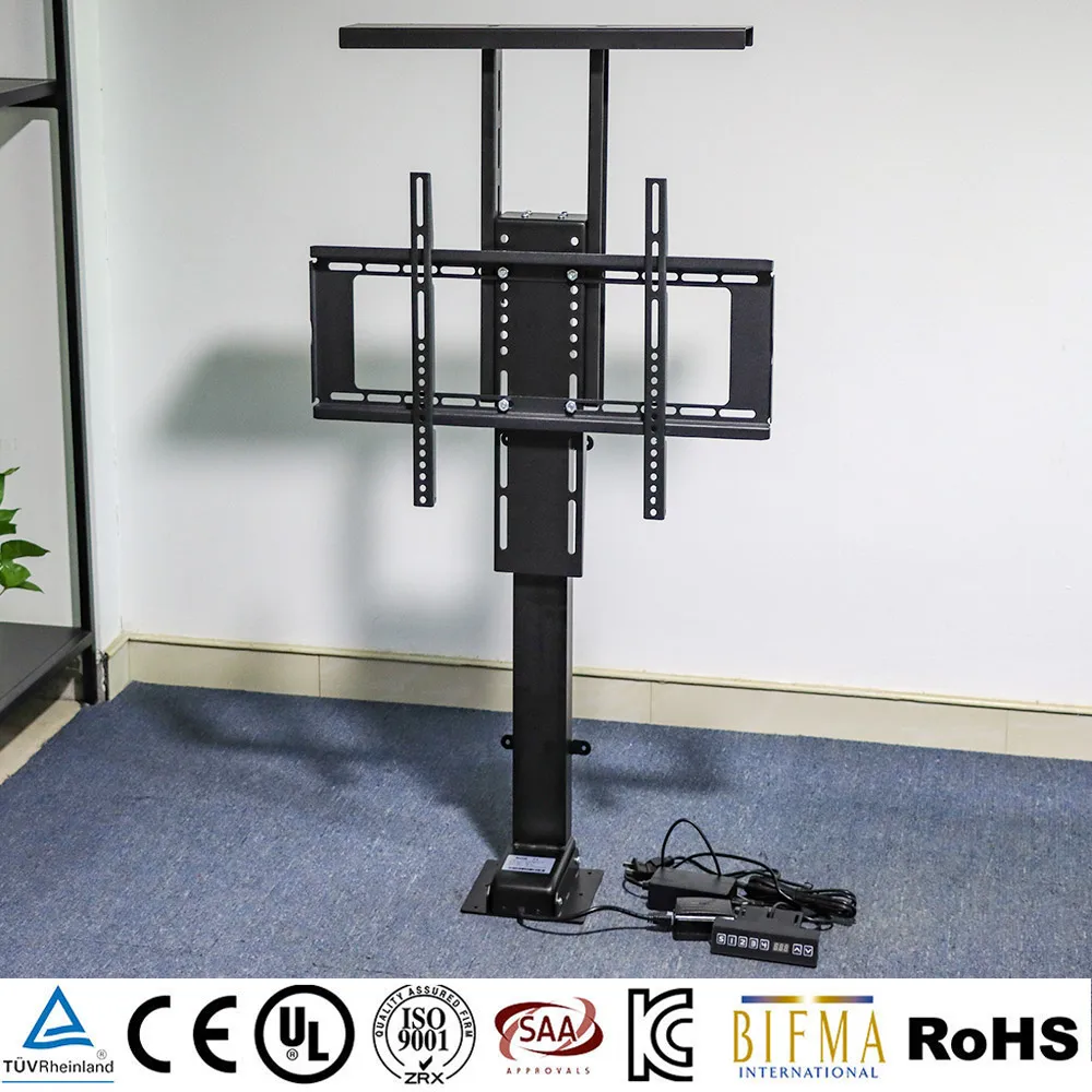 Smart Wireless Remote Motorized TV Lift Mechanism Smooth Electric TV Stand Mount with Height Memory for Modern Living Room