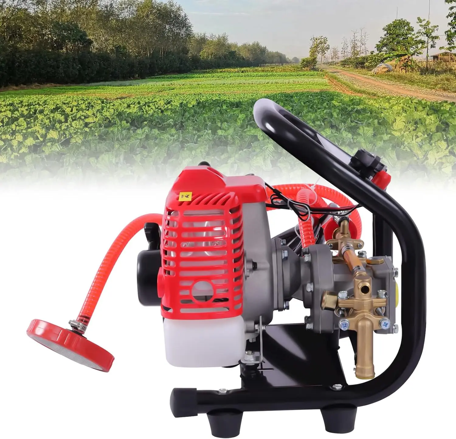 26cc 2-Stroke 0.9HP 8500RPM Gasoline Agricultural Mist Duster Sprayer Portable High Pressure Spray