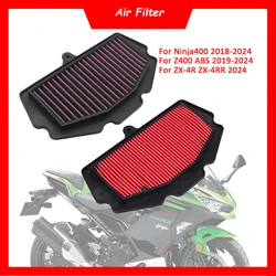 Motorcycle Engine Air Filter Cleaner Air Intake Filter Element For Kawasaki Ninja400 Z400 2018-2024 ZX-4R ZX-4RR Ninja 7 Hybrid