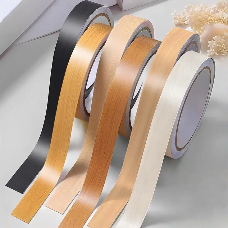 1PC 10M*2CM Wood Grain Edging Tape Thickened Self Adhesive Refurbished Self-adhesive Edge Band PVC Decorative Beauty Seam