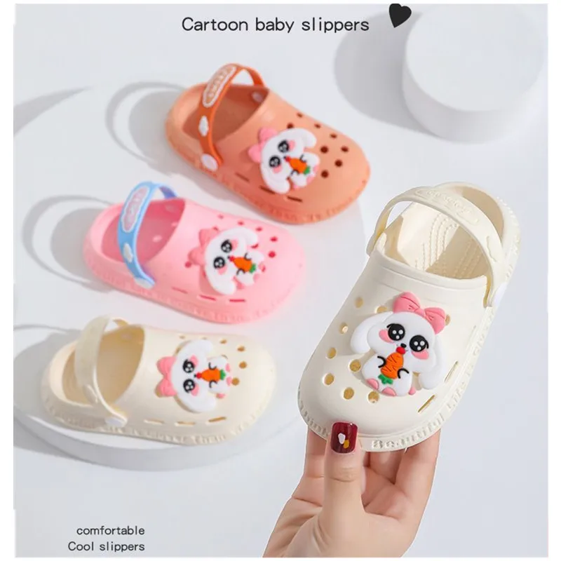 Kids Gardon Sandals Children Cute Cartoon Clogs Shoes Lightweight Soft Baby Slippers Beach Sandals Two Ways Using A0029