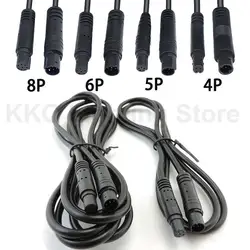4pin 5pin 6pin 8pin Male to Female Cord Car DVR Camera Extension connector Cables HD Monitor Vehicle Rear View Camera Wire K5
