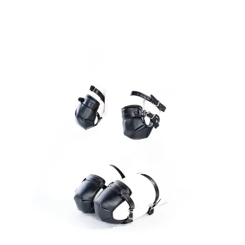 BDSM Kits Adult Toys Crawl Knee Elbow Handcuffs Puppy Play Bondage Set Unisex Dog Hood Binding band Role-Playing Sex Games