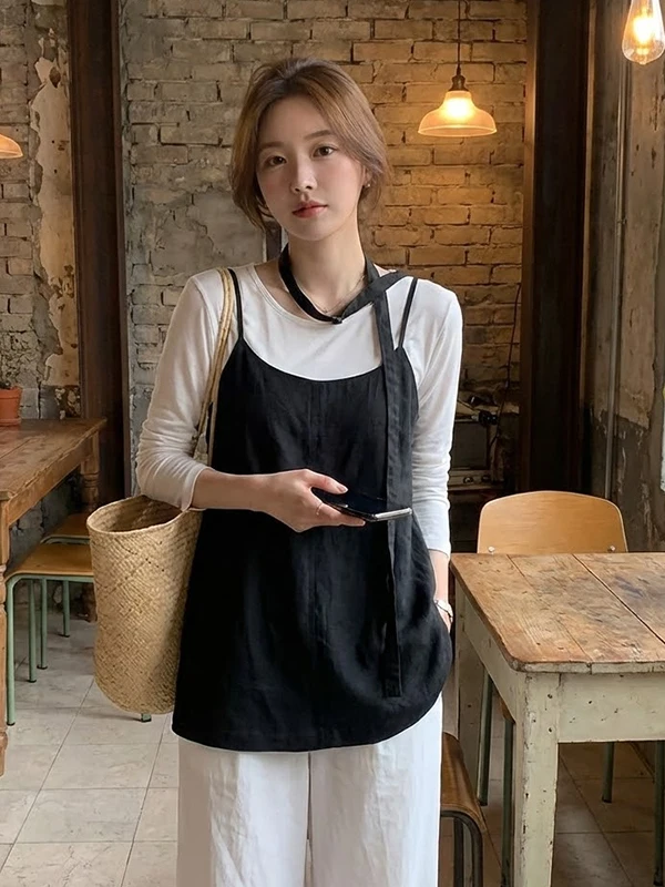 

Spring 2026 Trendy Anti-Aging Vest Top Set Women's Long Sve Hoodie Two-Piece Suit Breathable Comfortable High Waist Pants