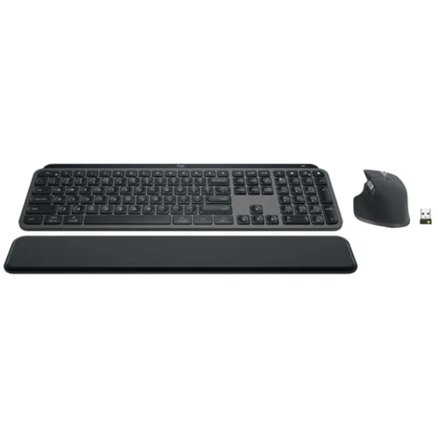 

MX Keys S - Performance Wireless Keyboard and with Palm Rest, Customizable Illumination, Fast Scrolling, Bluetooth, USB C, for
