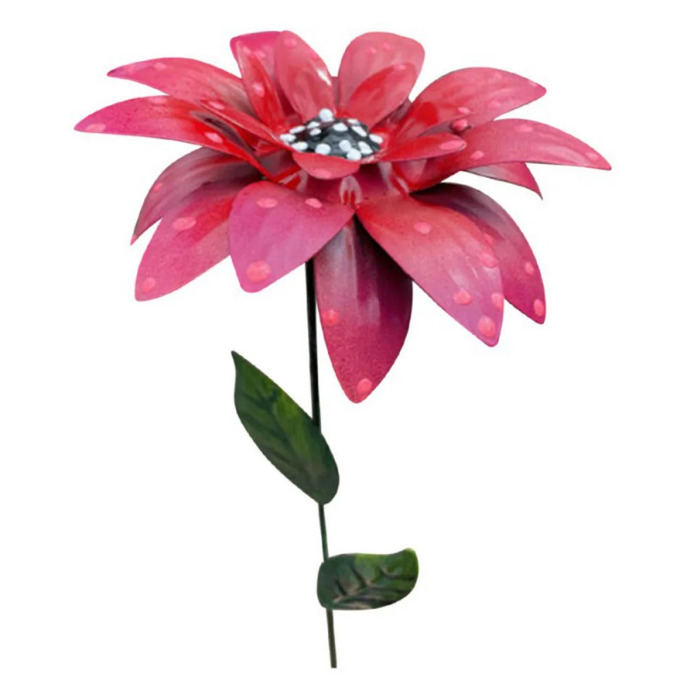 Simulation Of Small Multi-Petal Iron Flowers Garden Lawn Hand-painted Colorful Simulation Greenery Decorations