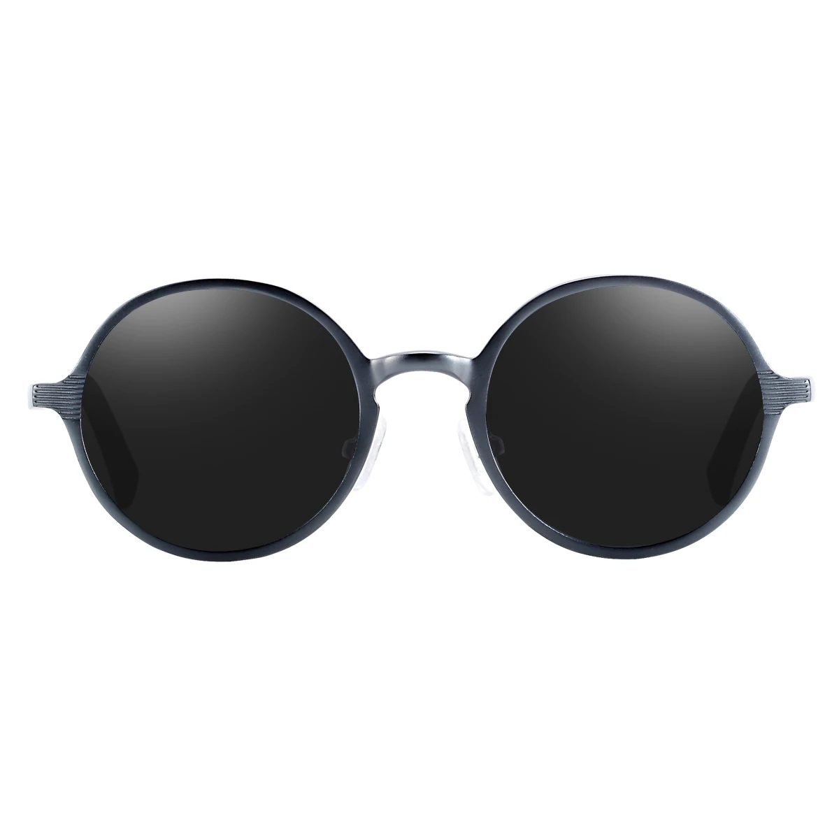 BARCUR Nostalgic Punk Women Polarized Sunglasses Retro Aluminum Magnesium Alloy Circular UV400 Men Sunglasses High end Brand Box