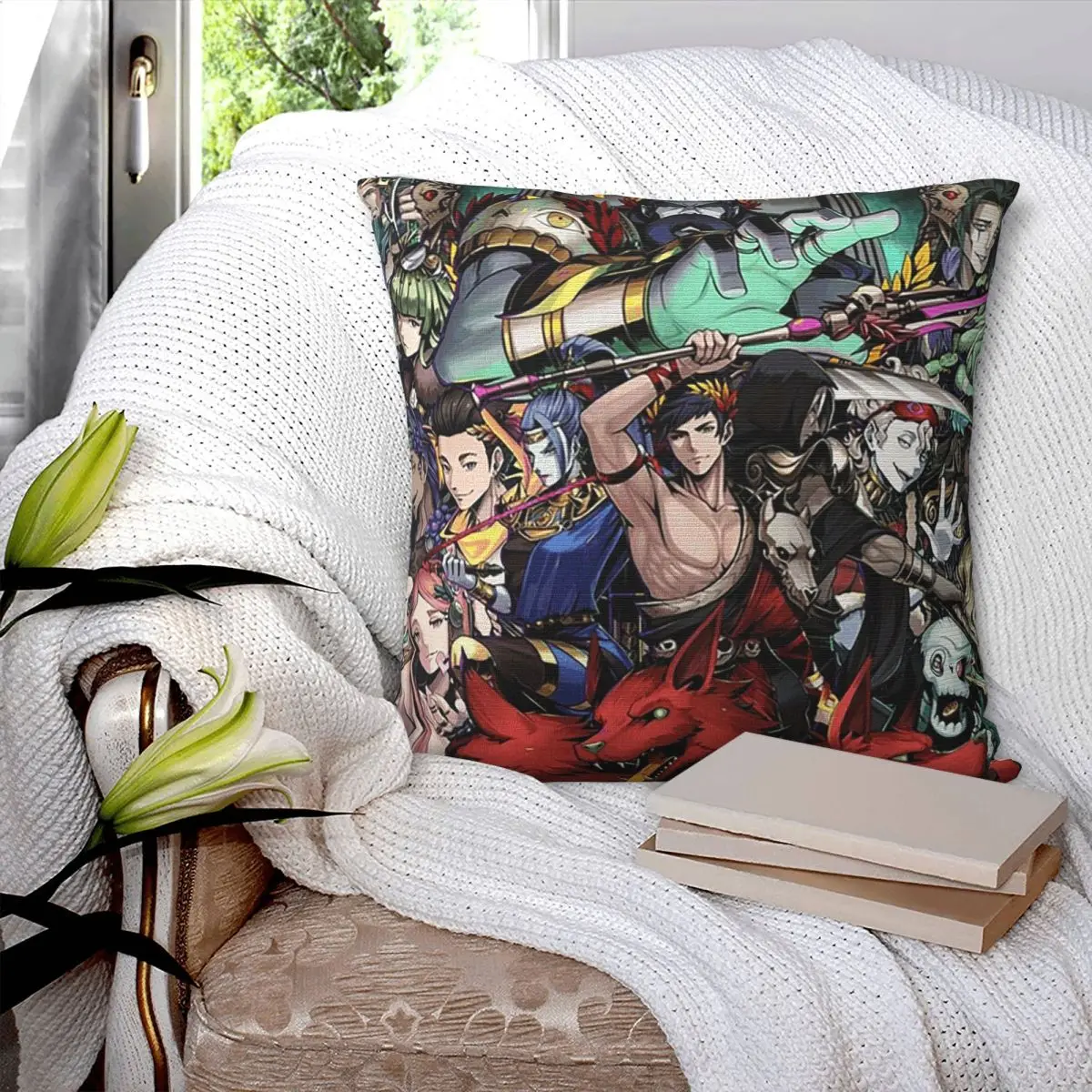 Role Playing Games Hades Square Pillowcase Cushion Cover Pillow Case Throw Pillow Cover for Home Sofa Living Room