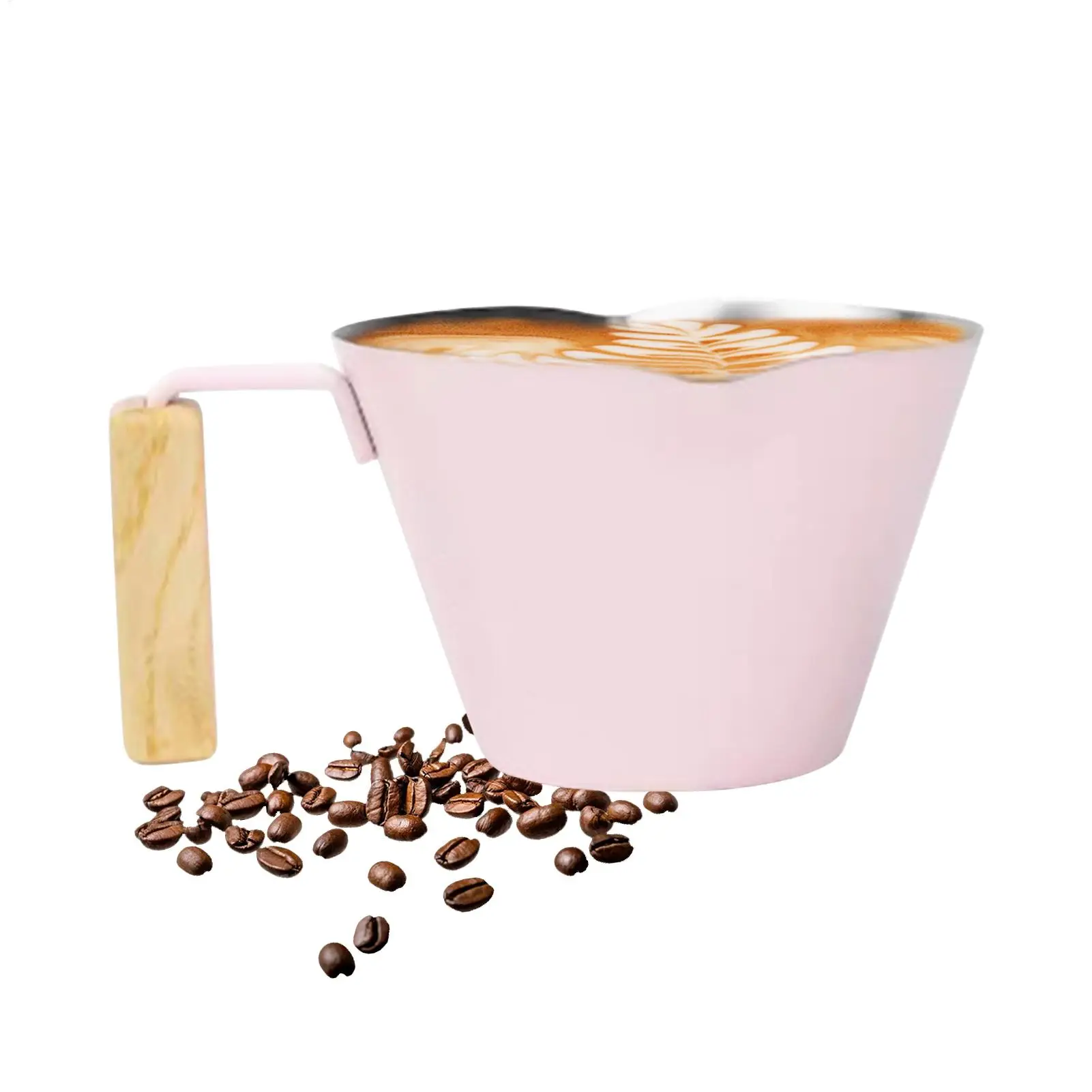 Coffee Cup 100ml Espresso Extraction Cup Stainless Steel with Scale Exquisite Ounce Coffee Cup Home Kitchen Cafe Accessories view 4