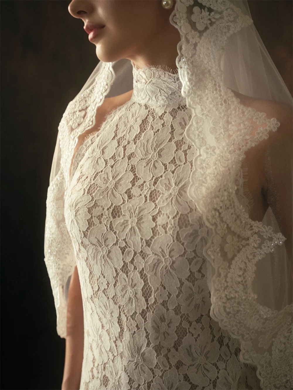 Tokyo Vintage High Neck Lace Mermaid Wedding Dress Sleeveless Elegant Bridal Gown Church Ceremony Formal Evening Party Gown 2026
