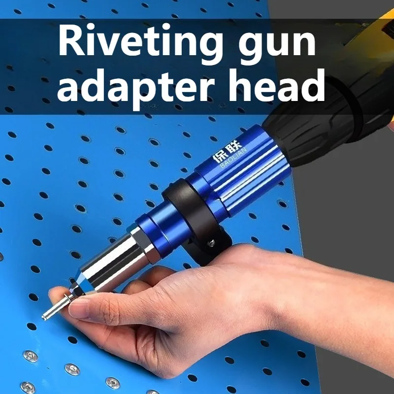 Nut Riveter Rivet Gun Converter Professional Electric Riveter Portable Converter Construction Stapler Multifunctional Hand Tools