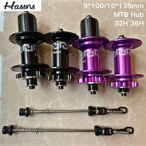 Imagen 1 del producto HASSNS CJ MTB buje de bicicleta 6-Pawl 72T QR 32H/36H 4 rodamientos sellados freno de disco buje libre para bicicleta de salto de tierra de 7-12 velocidades aleación de aluminio