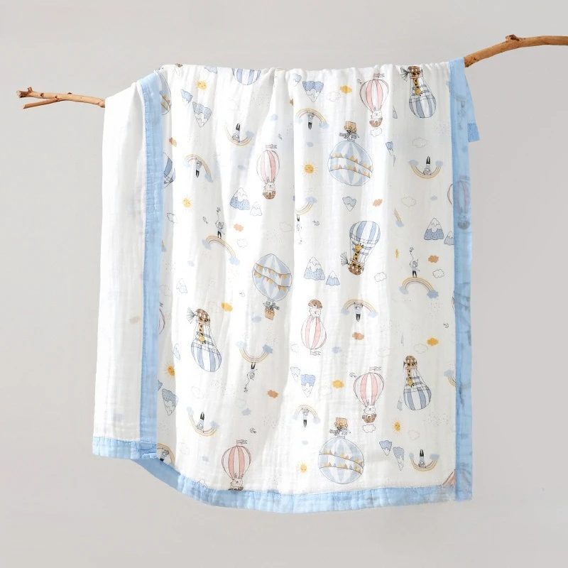 

Four-season Double-layer Gauze Bamboo Fiber Baby Bath Towel Baby Soft Bamboo Cotton Swaddle Towel Wrap