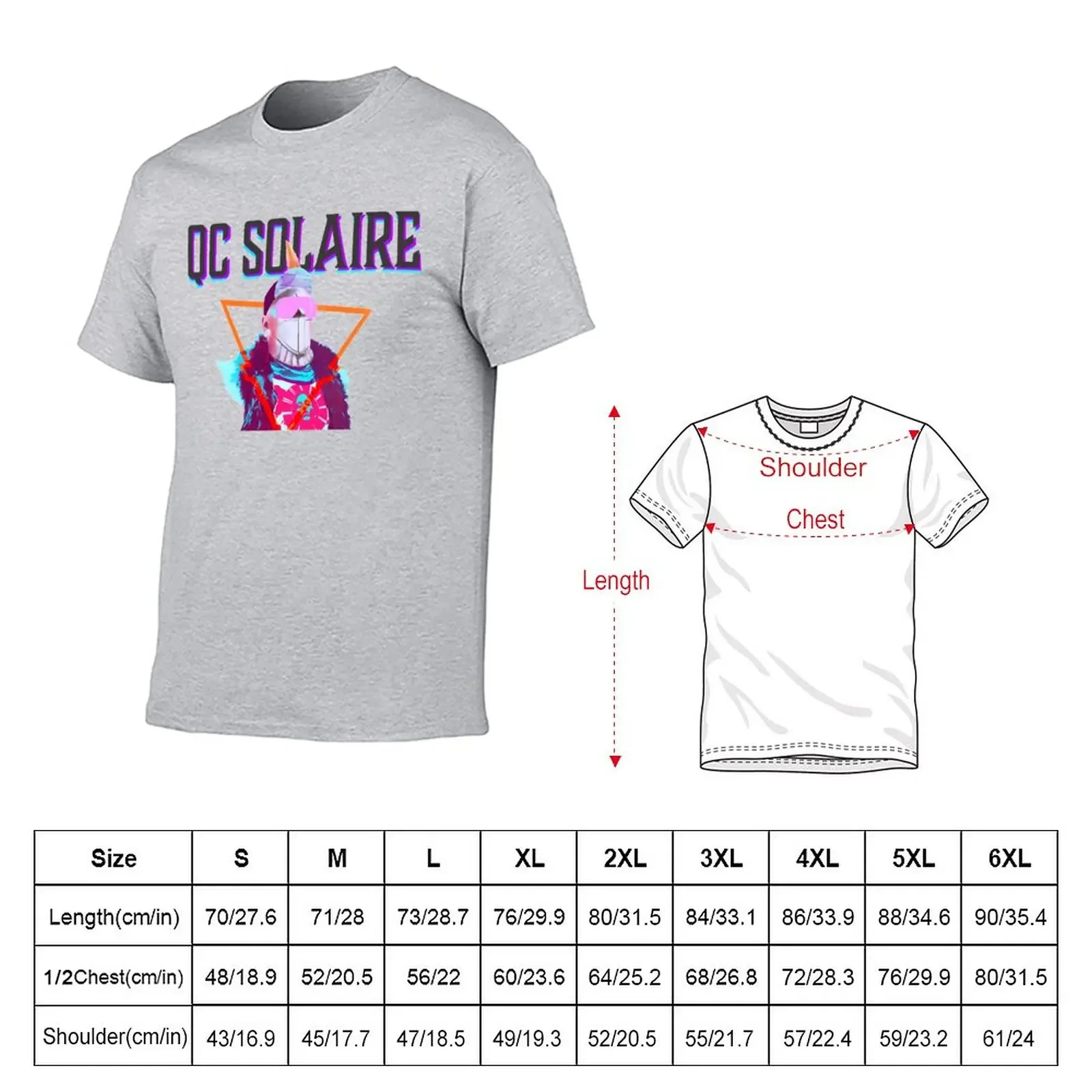 New Solaire of QC T-Shirt t-shirts man korean fashion mens big and tall t shirts