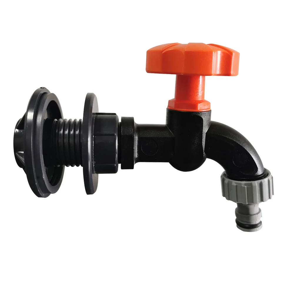 1Pcs Garden irrigation water pipe faucet joint IBC water tank adapter faucet set Rainwater bucket faucet