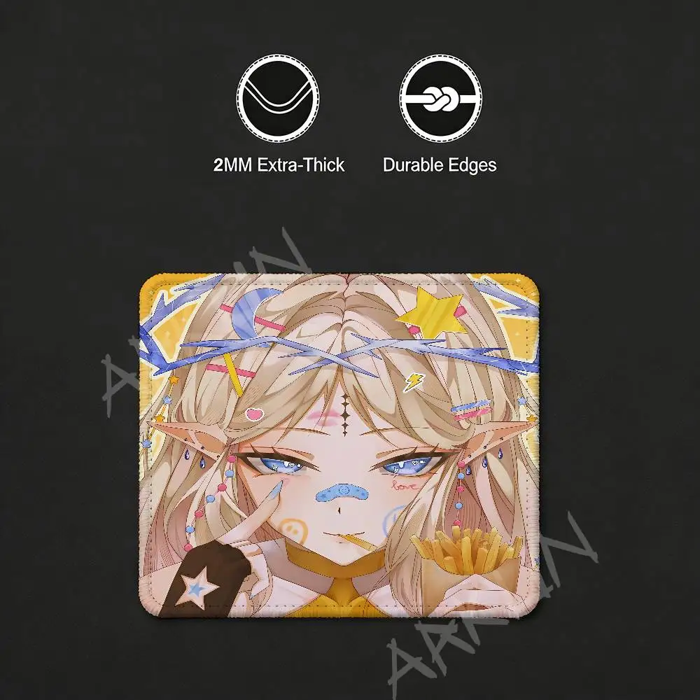 Cute Girl Cartethyia Hot Wuthering Waves Gaming Mouse Pad Fps Professional Non-slip pad Gamer Computer Mouse Mat Laptop Deskmat