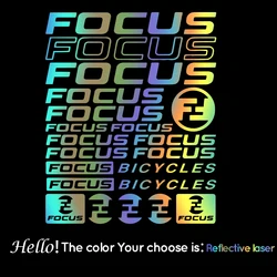 Juego de calcomanías de vinilo para marco de bicicleta, juego Compatible con Focus, para bicicleta de montaña, MTB, BMX, Carretera