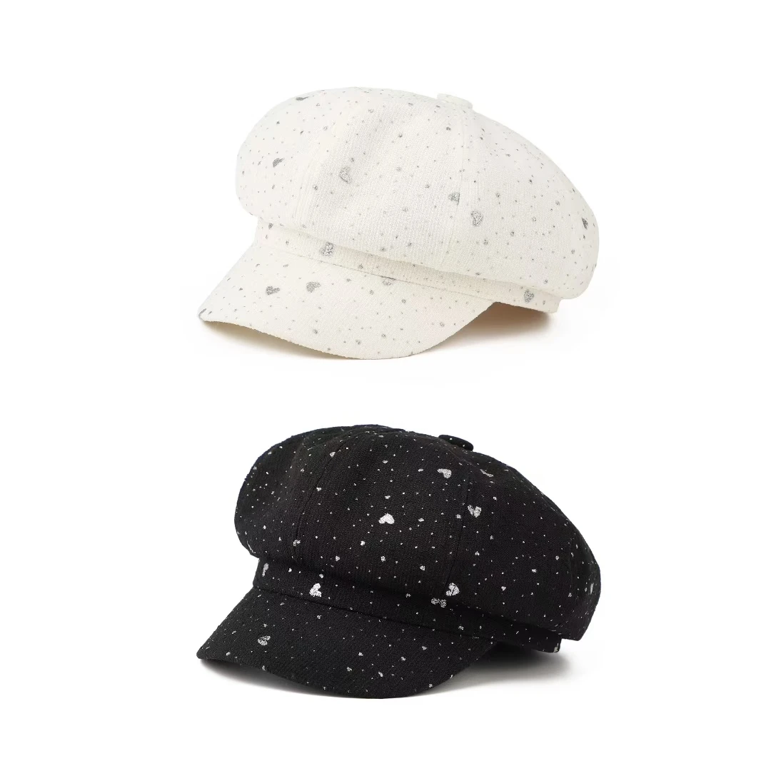 Veelzijdige Minimalistische Eendenbek Cap Achthoekige Cap Damesmode Stijlvolle Look Kleine Baret Hoed Retro Krantenverkoper Hoed Gorra 4m760