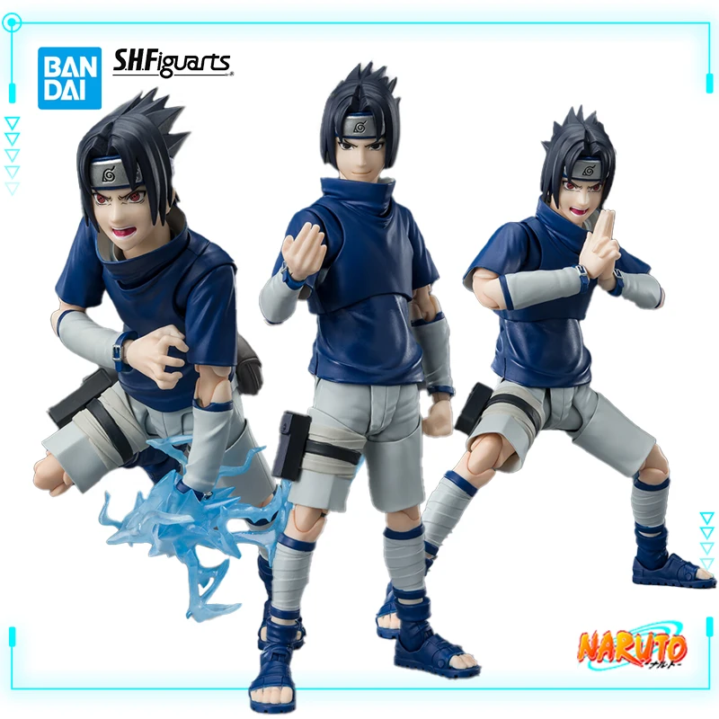 

Bandai Original Genuine S.H.Figuarts Naruto Uchiha Sasuke Ninja Prodigy of The Uchiha Clan Bloodline 13.5cm Model Action Figures