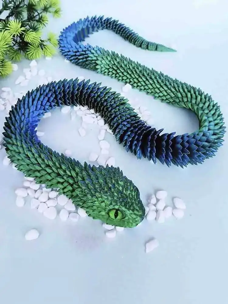 Serpent fantaisiste, Sculpture d'œuf de serpent à collectionner, jouet serpent réaliste imprimé en 3d, ornement pour décoration de bureau, soulagement du Stress