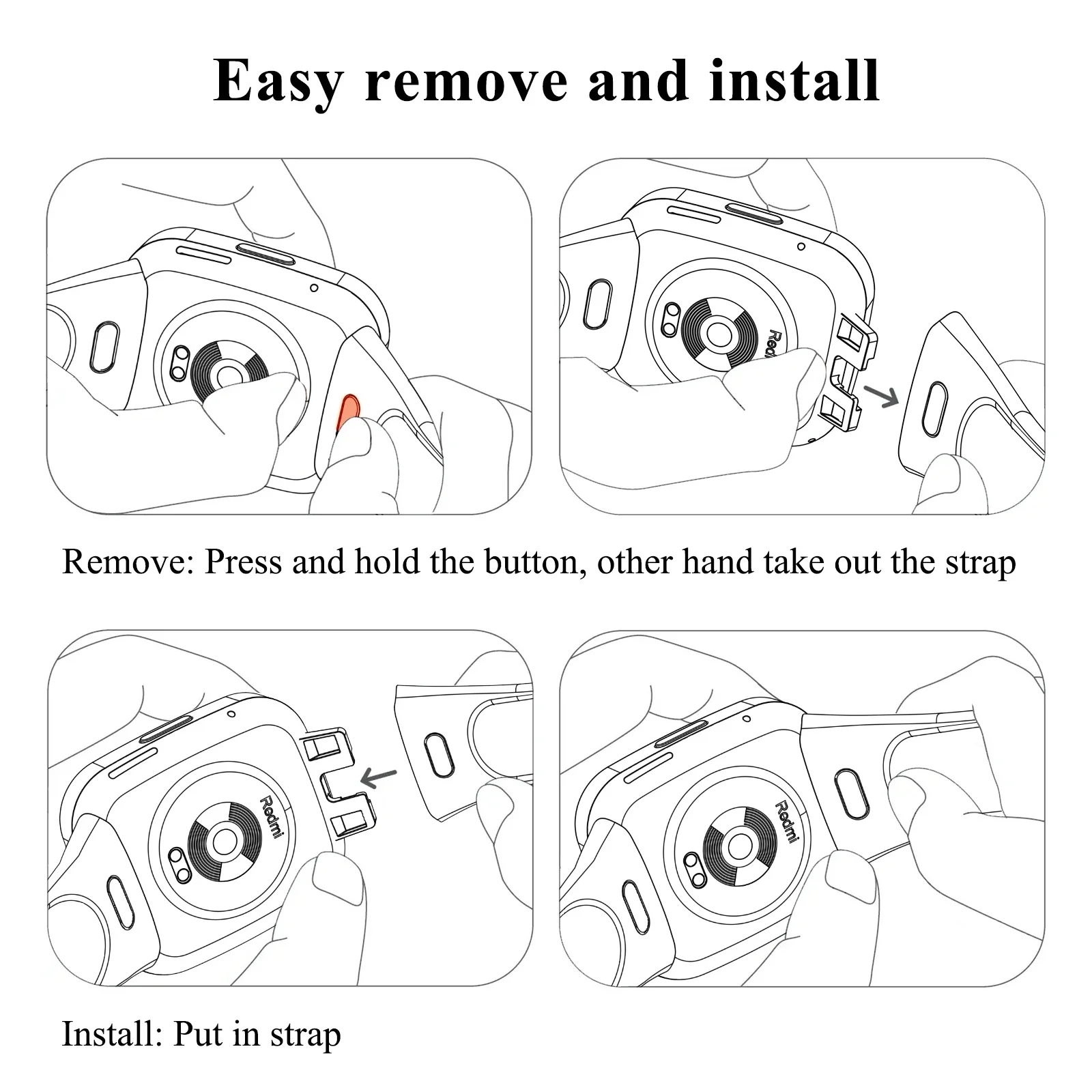 Ремешок силиконовый для Xiaomi Redmi Watch 3, сменный Браслет для наручных часов