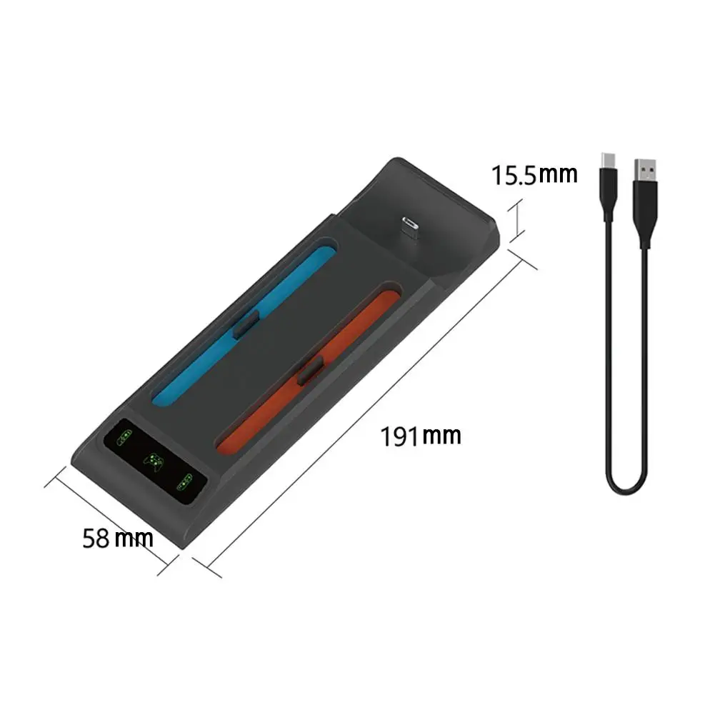 3 em 1 base de carregamento alça luz indicadora estação doca para switch 2/switch2 pro console para ns2 controlador esquerdo e direito