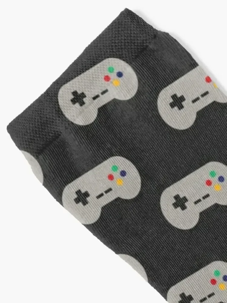 Vintage Video Game Controller Black Socks cool tennis hiphop man Woman Socks Men's