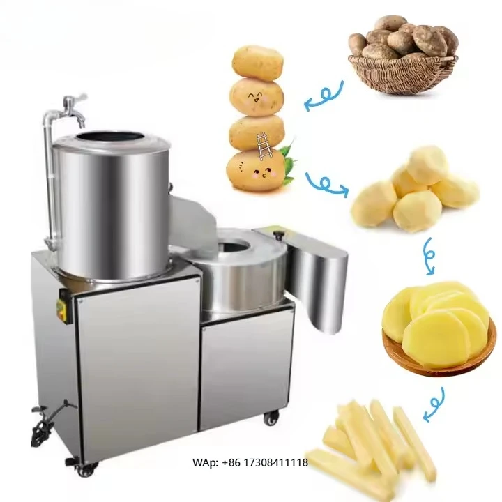 Commercial easy-to-operate potato cleaning and peeling/potato peeling machine