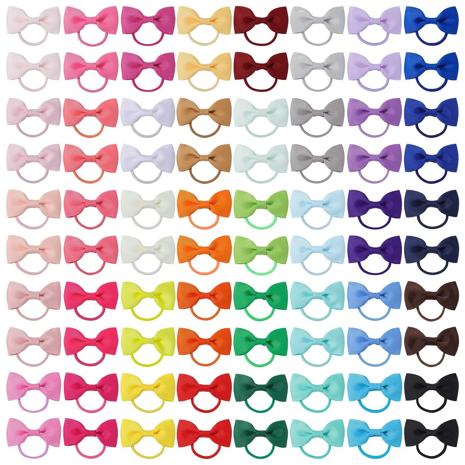 ربطات شعر على شكل فيونكة بلون سادة بتصميم جديد - ربطات شعر عصرية متعددة الاستخدامات مستوحاة من HyunA