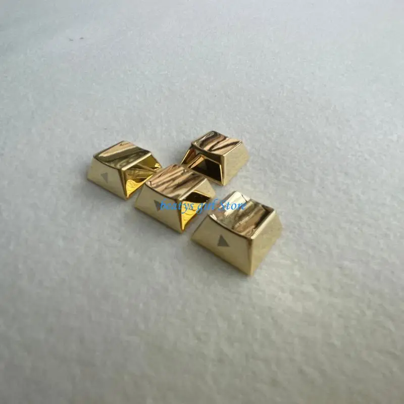 

C7AB Zinc Alloy Directional Keycaps Gold/Silver Finish Side Engraving Enhances Gaming