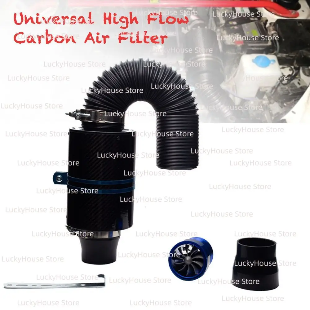 High Flow Carbon Fiber Air Intake Box for Car Modification, Air Filter Turbo Mushroom Air Filter