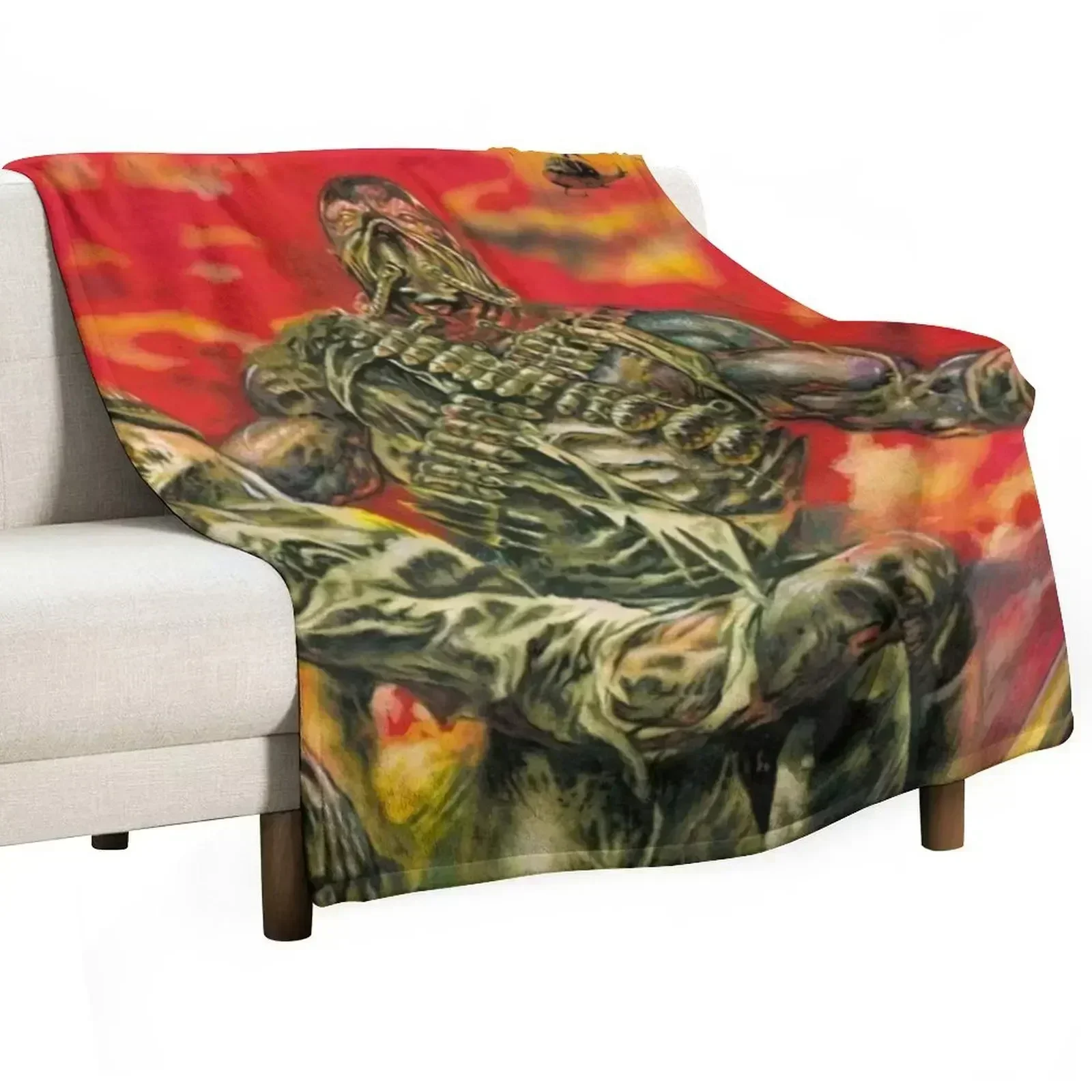 

Sodom M-16 Album Cover Artwork Throw Blanket Sofas Bed Fashionable For Sofa Thin Blankets