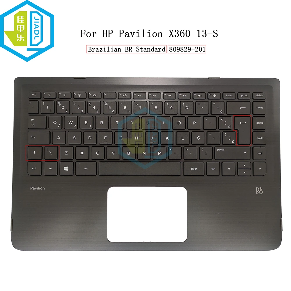 PT-BR Brazilian Keyboard Palmrest Top Case For HP Pavilion 13-S 13-S000 13-S192NR S102TU 809829-201 Brazil Portuguese Keyboards