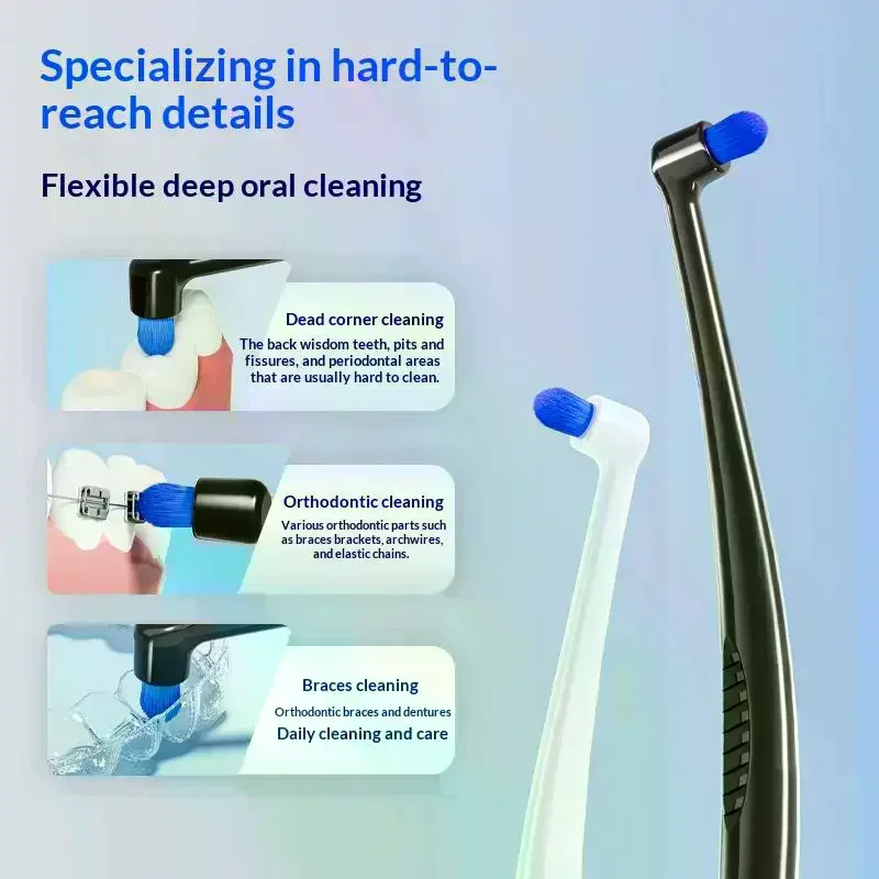 

Межзубная щетка с маленькой головкой, один комплект, зубная щетка для чистки зубов, глубокая чистка полости рта, мягкая щетина, красочная маленькая щетка насадки