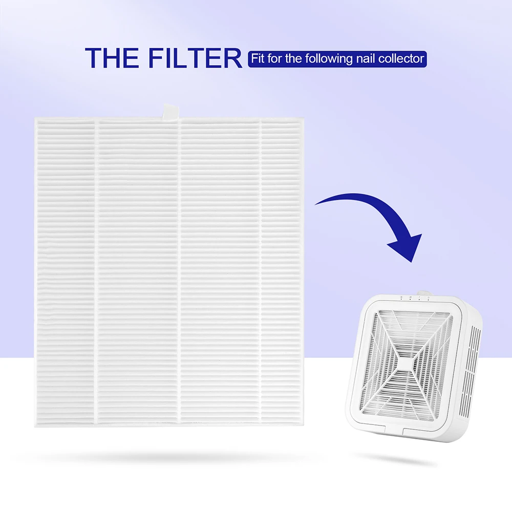 Replacement Reusable Nail Filters For 120W Nail Dust Collector Filter Brushless Nail Dust Extractor Original Filter