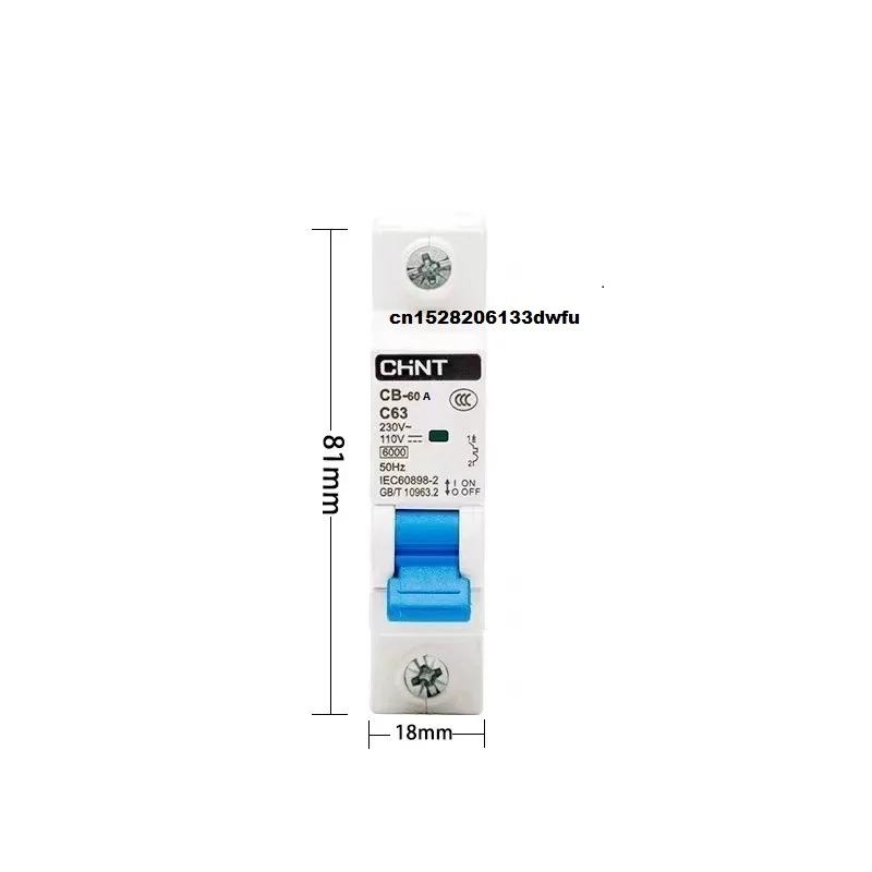 CHINT CB-60A CB-125A DC110V 220V Air Switch For Electric Vehicle Solar Energy Communication