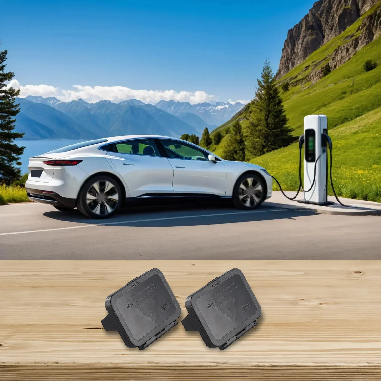 50A لوحة قوس موصل للحافلات 2 غرز سوداء ل RVs للسفن لليخوت IP20 على الانترنت البلاستيك العملي