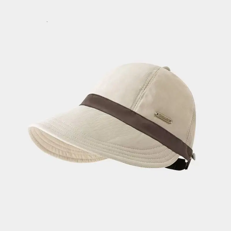 Women's Equestrian Hat Summer Beach Cap Quick-drying Visors UV Protection Bucket Hat Fishing Fisherman Cap Adjustable
