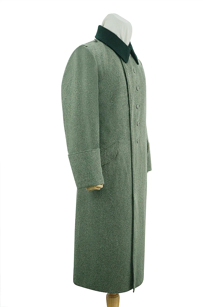 GUGA-012 WWII German Heer EM Fieldgrey Wool Single Breasted Greatcoat