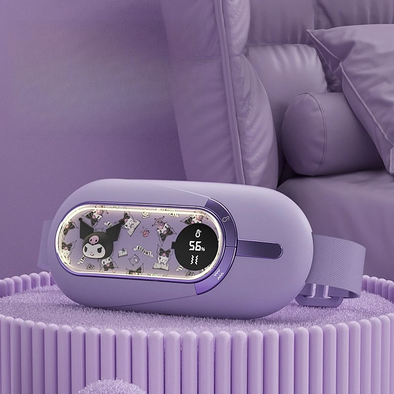 MINISO estilo de Disney Kulomi Warm Palace Treasure dismenorrea para niñas lindo pantalla Digital inteligente masaje cinturón de compresión caliente