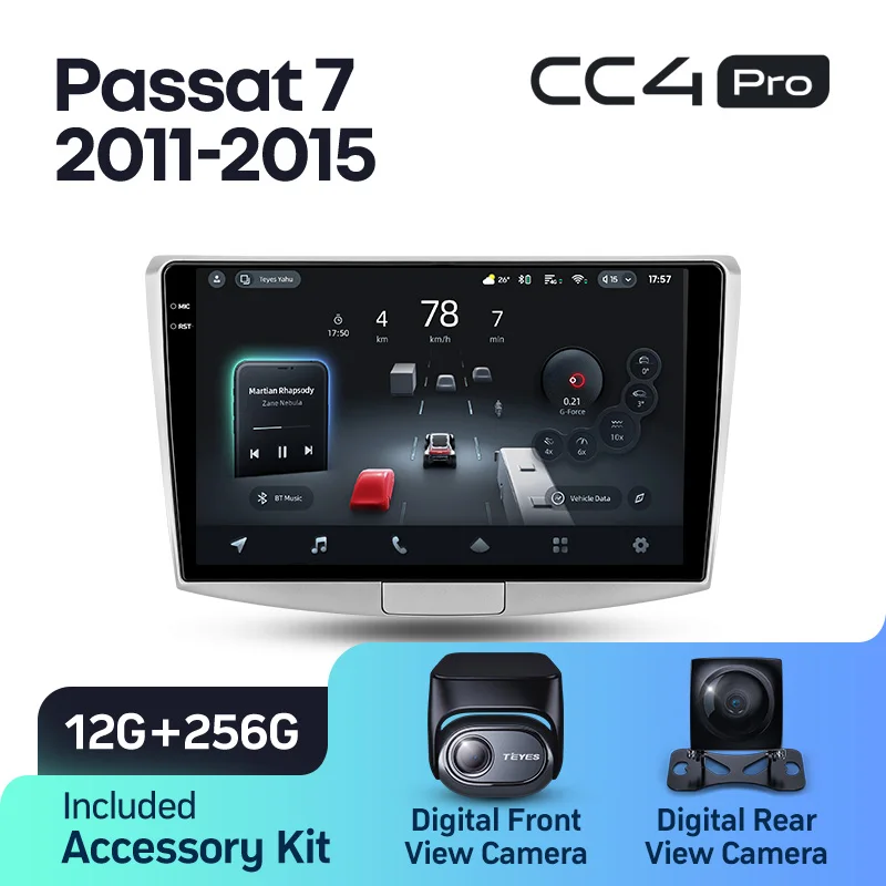 TEYES CC4 PRO voor Volkswagen Passat 7 B7 NMS 2011 - 2015 CarPlay Radio Multimedia Stereo Car Play Android Auto 2DIN Autoradio