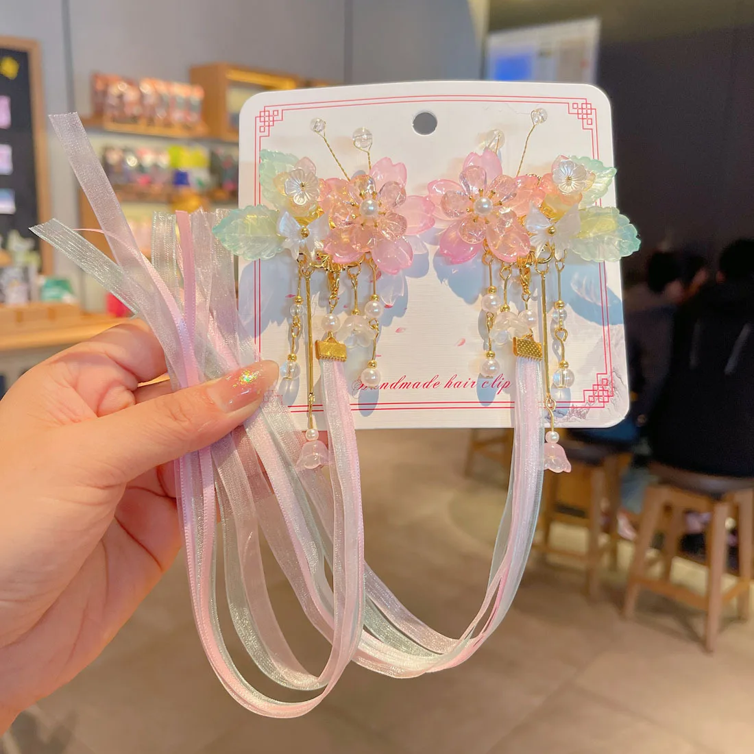 

Ancient Style Children's Hair Clip New Headwear Princess Tassel Ancient Costume Hair Accessory Girl Chinese Style Hair Clip