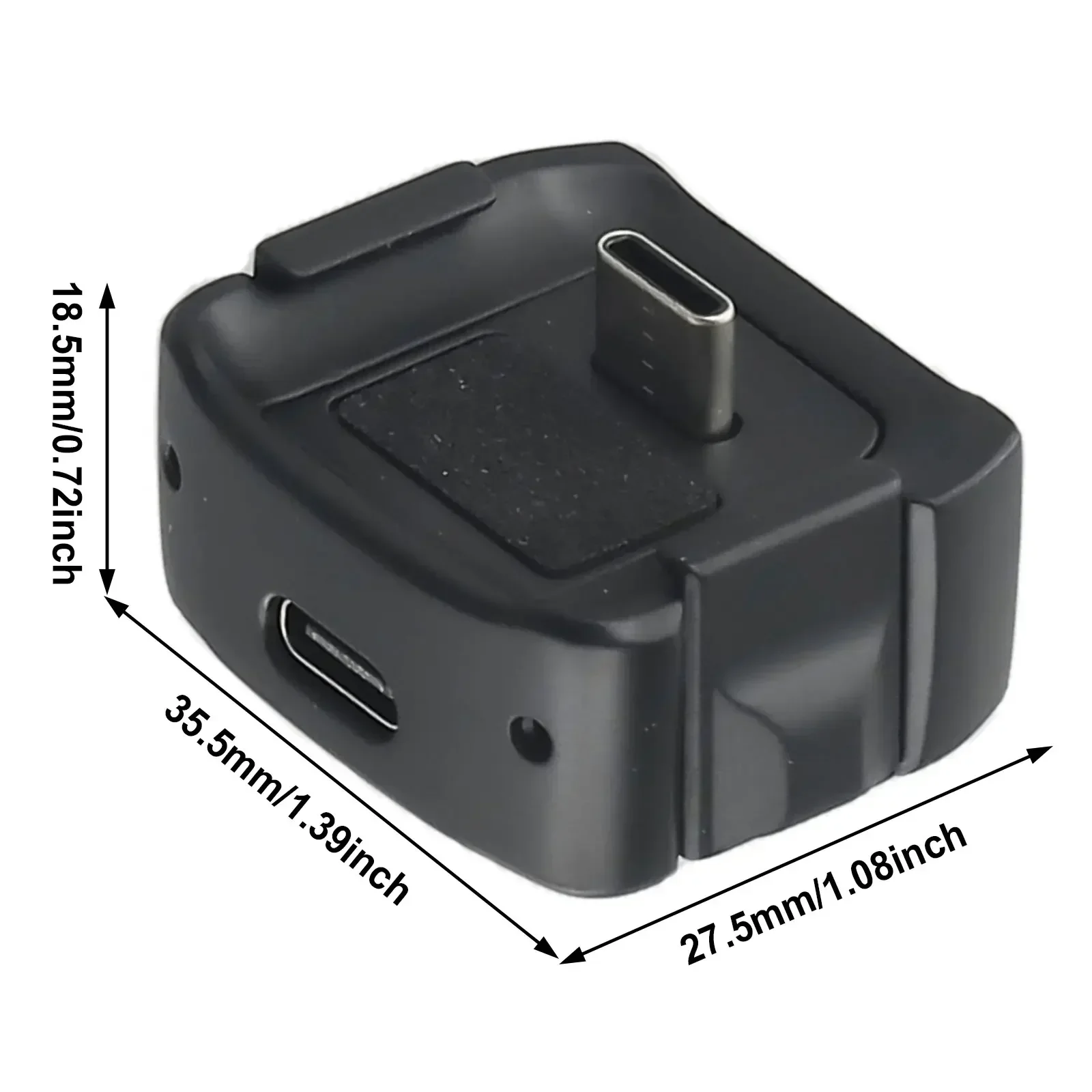 Base di ricarica multifunzionale per DJI For Pocket 3 Supporto stabile Supporto a vite 1/4 Porta di tipo C Accessori per fotocamera a ricarica rapida