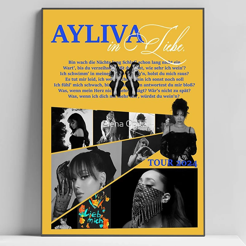 

Ayliva Cool Singer Poster Picture on the Wall Decoration Painting Bedroom Decor Room Aesthetic Art Mural For Home Pictures Items